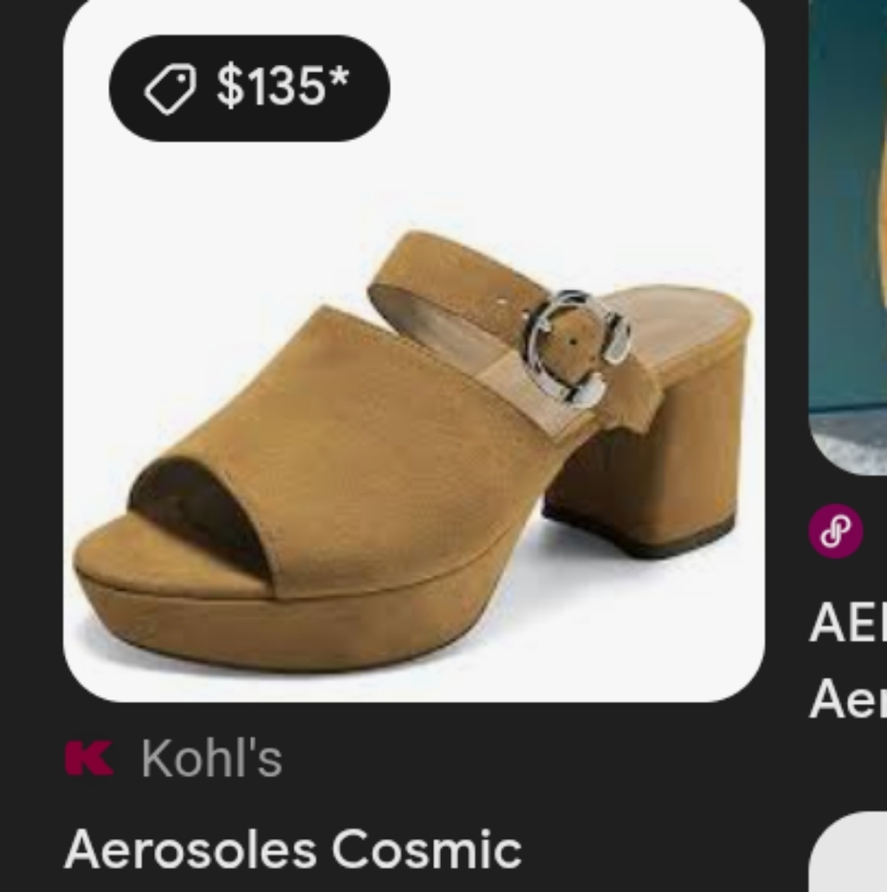 NWT.Tan Suede Block Heel Mules.Size 9.5 - Picture 10 of 10
